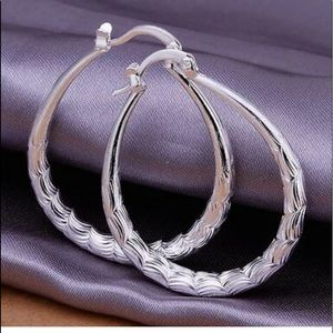 ✅🌹925 Sterling Silver Hoop Earrings.